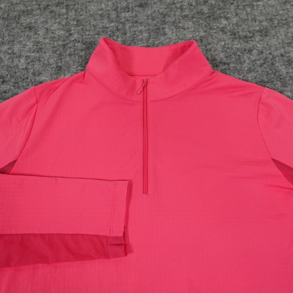 IBKÜL Quarter Zip Pullover Womens Medium Pink Long Sleeve UPF 50+ Performance - Picture 1 of 10